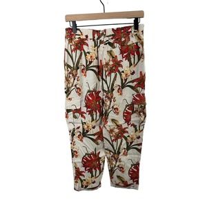 Chico's Women's Petite Ankle Loose Floral Pants 0